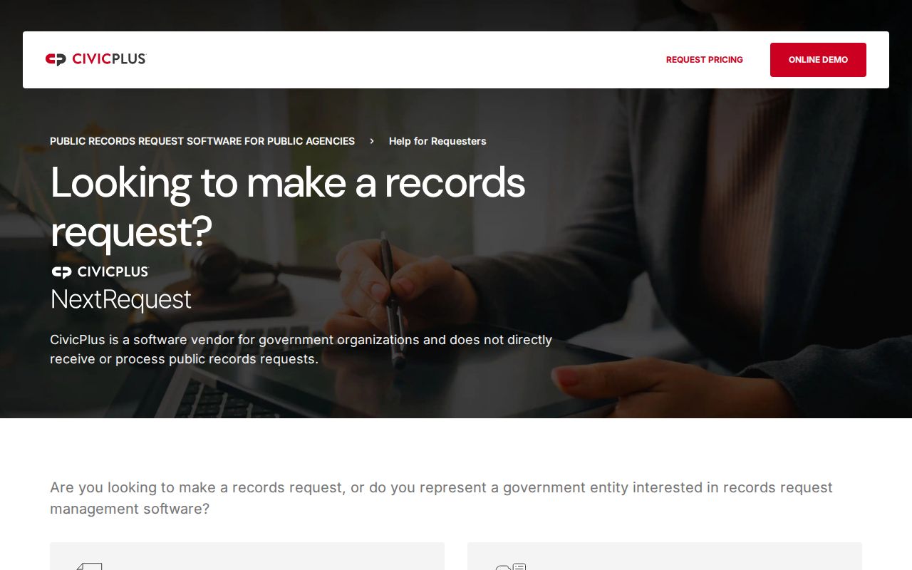 Mission Viejo public-record request portal